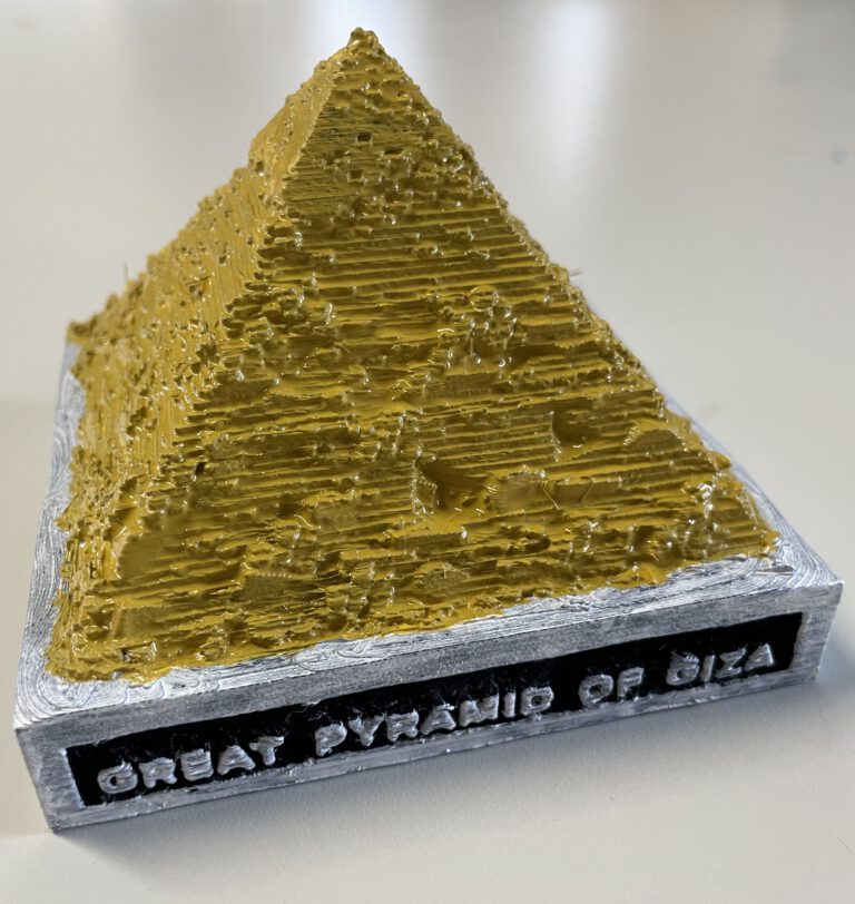 3D print of the great pyramid of Giza