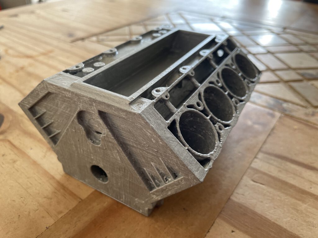 V8 engine 3D printed